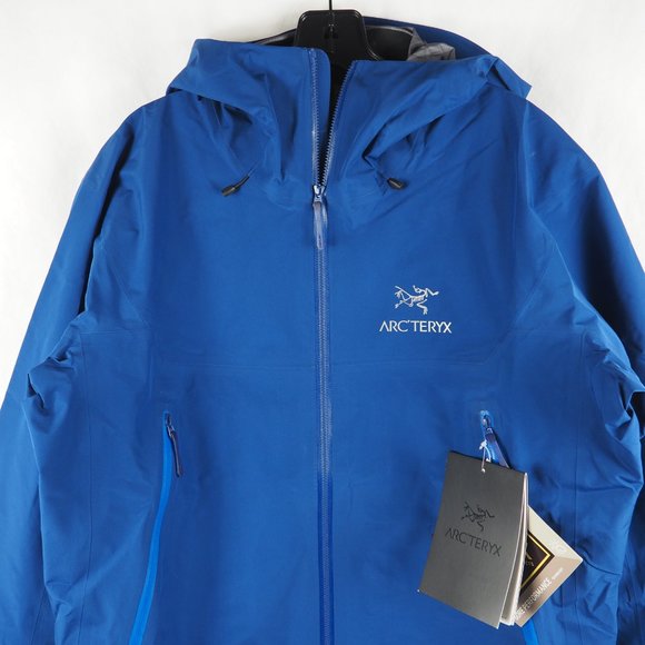 Arc'teryx Men's Beta LT Jacket Lightweight Gore-Tex Pro Shell Triton Navy Blue M - Picture 2 of 10